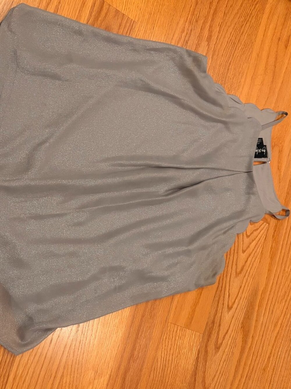 Women's Grey and Silver Blouse